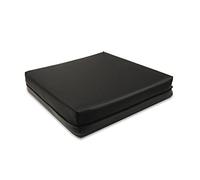 PEPE Mobility Cuscino Antidecubito per Sedia a Rotelle (42x42x8 Cm), Memory Foam, Ortopedico, Viscoelastico, Nero - Made in Europe