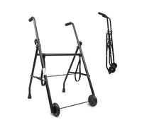 PEPE Mobility - Deambulatore per Anziani 2 Ruote, Pieghevole, Regolabile in Altezza, Girello Leggero, Alluminio