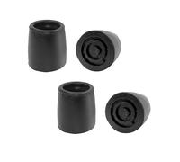 PEPE Mobility Gommini per Deambulatore (Tubo 25mm, x4 Unità), Piedini Antiscivolo in Gomma Resistente, Puntali di Ricambio Compatibili, Nero