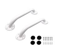 PEPE Mobility - Maniglia Doccia Anziani 30 Cm (x2 unità), Maniglione Bagno Disabili, Sicurezza, Corrimano Adulti, Acciaio Bianco