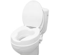 PEPE Mobility Rialzo WC per Anziani con Coperchio (10 cm), Alzawater per Protesi Anca, Universale, Disabili, Bianco