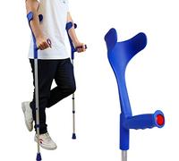 PEPE Mobility Stampelle Ortopediche Regolabili (x2 Unità), Coppia Canadesi Antiscivolo, Blu - Prodotto in Europa