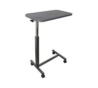 PEPE Mobility Tavolino da Letto con Ruote Frenanti, Altezza Regolabile | Servitore per Anziani, Donne in Gravidanza e Persone Allettate, Acciaio e PVC, Piano 71 x 38 cm, Casa e Ospedale