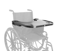 PEPE Mobility Tavolino per Sedia a Rotelle (Vassoio Rimovibile con Portabicchieri), Universale, Facile da Installare, Adulti e Disabili