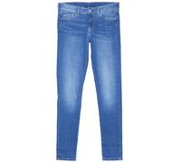 Pepe Pixie Skinny Stretch Jeans Donna Vita Media Stretch Denim Blu Nero