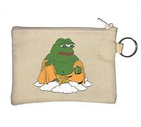 Pepe The Frog Buddha Meditation Meme Portamonete Portachiavi Beige One Size