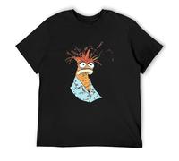 Pepe The King Prawn. T-Shirt Short Sleeve Short Sleeve Tee Funny T Shirt Mens T Shirt BlackM