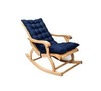 PEPENE Cuscino per chaise longue da patio, per interni ed esterni, in pelle scamosciata, antiscivolo, per sedia a dondolo da giardino reclinabile, trapuntato, spesso, imbottito, con lacci