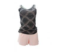 PEPENERO Pigiama Donna Canotta e Pantaloncino Estivo Completo Notte Cotone