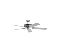 Pepeo Gmbh Ventilatore da Soffitto Potkuri Acciaio / Bianco 132 Cm