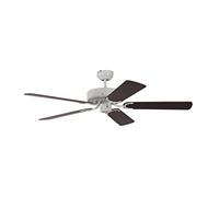 Pepeo Gmbh Ventilatore da Soffitto Potkuri, Bianco / Mogano, 132 Cm