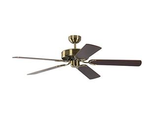Pepeo Gmbh Ventilatore da Soffitto Potkuri Ottone Antico / Mogano 132 Cm