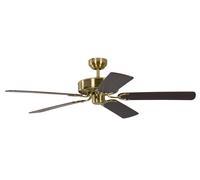 Pepeo Gmbh Ventilatore da Soffitto Potkuri, Ottone Satinato / Mogano, 132 Mogano