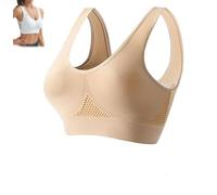 Pepepo Reggiseno Anti Agging con Lift-Up Air Tech Mesh ad alto sostegno, reggiseno sportivo traspirante contro i seni sospesi, Colore della pelle., S