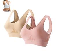 Pepepo Reggiseno Anti Agging con Lift-Up Air Tech Mesh ad alto sostegno, reggiseno sportivo traspirante contro i seni sospesi, 2pcs-d, M