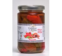 Peperoncini piccanti con acciughe sott'olio - Piparelli 280gr - Le Tre Castagne dell'Etna