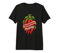 Peperoncino Calabrese Piccante Nduja Rosso Fuoco Idea Maglietta Premium