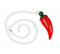 Peperoncino Catena di Peperoni Paprika Collana Miniblings Rosso Piccante 60cm