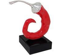 Peperoncino di Colore Rosso e Argento di Studio Design. Le Misure Sono 7x8 h. La refernza è BPP0337