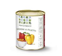 Peperoni a Filetti Greci Peperoni Rossi e Gialli Tagliati a Filetti Latta 800 g