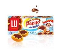 Pepito Mini Rollos Biscotto Rivestito di Cioccolato e Latte 225G