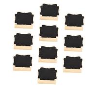 PEPLAYTAL 10 pezzi Mini Lavagnette in con Supporto per Decorazione Segnaposto Buffet e Matrimonio Lavagne Ovali per Note e Tavolo e Ristorante