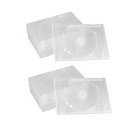 PEPLAYTAL 12 pezzi Custodie Trasparenti per CD Dvd Scatole Resistenti Anti- e Anti-polvere Doppie Singole per Collezionisti e Appassionati