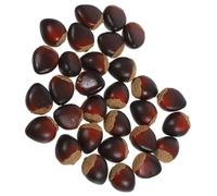 PEPLAYTAL 30 Pezzi Castagne Artificiali Realistiche in Schiuma per Decorazioni Autunnali Casa e Tavola Texture Facili da Resistenti e Lifelike per Cucina e Bar