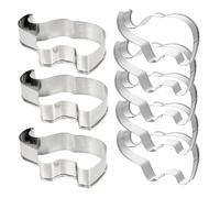 PEPLAYTAL 8 pezzi Tagliabiscotti in Acciaio Inossidabile Forme Animali per Biscotti DIY Stampini Biscotti Resistenti e Facili da per Uso e Professionale
