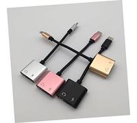 PEPLAYTAL Adattatore USB C Jack con Ricarica Tpe con Core Rame Stagnato Compatibile Pixel Audio Stereo e Microfono Alluminio Durevole Plug Play