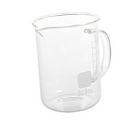 PEPLAYTAL Bicchiere Graduato in Vetro con Manico Misurino Liquidi Trasparente per Cucina Strumento per Cottura e Preparazioni Vetro Resistente e Leggero