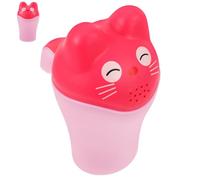PEPLAYTAL Bicchiere Per Lavaggio Coppa Per Shampoo Con Manico Adatto Per Bagno e Lavaggio Rosa Materiale Facile Da Usare Divertente Per Bimbi