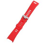 PEPLAYTAL Cinturino Silicone Rosso per Orologi Sostituzione Morbido e Resistente per Compatibile con Orologi Intelligenti
