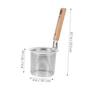 PEPLAYTAL Colino Acciaio con Setaccio per Pasta e Noodle Resistente Cucina Scolapasta Portatile per Filtrare e Scolare Spaghetti e Verdure