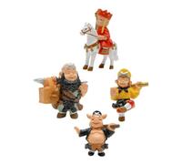 PEPLAYTAL Figurine Resinati Pellegrinaggio in Occidente per Decorazione da Scrivania Sculture Creative Leggere e Trasportabili per Ufficio e Casa