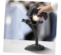 PEPLAYTAL Supporto Regolabile per Scanner Barcode in PP Antiscivolo Base Fissa e Rimovibile per Scrivania Stand Multifunzionale per Lettore Codici Barre USB