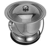 PEPLAYTAL Vasino Acciaio Inossidabile Con e Base Antiscivolo Commode Portatile Per Adulti Anziani e Donne Capacità Per e Campeggio