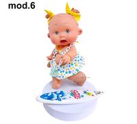 Pepote Summer PEPOTES 28cm Bambola Profumata in Vinile con Tavola da Surf Reborn