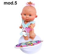 Pepote Summer PEPOTES 28cm Bambola Profumata in Vinile con Tavola da Surf Reborn