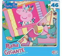 Peppa Pig 1 Puzzle Gigante e Personalizzato, da 46 Pezzi Studiato per le Piccole Mani dei Bambini, dai 4 Anni - 6056257