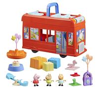 Peppa Pig 2 in 1 Party Bus, playset con bus di 2 in 1 NEW
