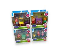 Peppa Pig 3" 2-Pack Di Figure - 4 Set Da Scegliere O Collezionarli Tutti