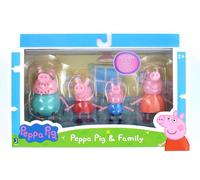 Peppa Pig 3" Peppa E Famiglia Figura 4-Pack