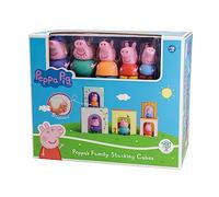 Peppa Pig - 5 cubi impilabili e 5 figure di Peppa Pig - 2 giocattoli in 1 - (Deqube 921D00064)