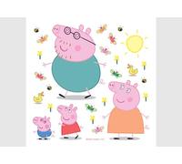 Peppa Pig Auto Adesivi da Parete per Cameretta, Wall Tattoo per Bambine e Bambini di AG Design | 30 x 30 cm | ADKS 3832