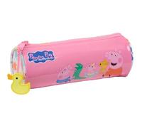 PEPPA PIG BABY PIG - Astuccio rotondo per scuola, per bambini, ideale per bambini dai 5 ai 14 anni, comodo e versatile, qualità e resistenza, 20 x 7 cm