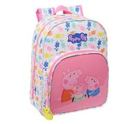 PEPPA PIG BABY PIG - Zaino Scuola Animato per Bambini, Adattabile al Trolley, Ideale per Bambini in Età Scolare, 26x11x34 cm