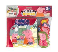 Peppa Pig Bath Time Books - Activity Books for kids, Bath book, 6 Padded suction cups, 1 Mesh bag