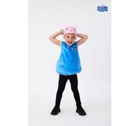 Peppa Pig Blu George Pig 3D Headpiece 2 Piece Costume Ragazzi