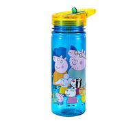 Peppa Pig - Borraccia da 580 ml per bambini e scuola, realizzata in Tritan resistente, riutilizzabile, senza BPA
